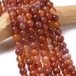 Natural Fire Crackle Agate Beads Strands