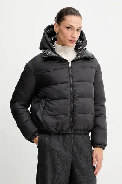 Bunda Patrizia Pepe černá barva, zimní, 2O0189 A647