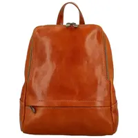 Dámský kožený batoh koňakový - Delami Vera Pelle Mallory