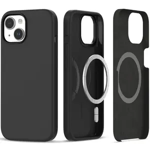 Tech-Protect Silicone MagSafe kryt na iPhone 15, čierny