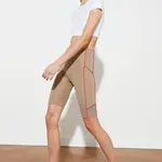 Trendyol Mink Pie Detailed Zippered Biker Sports Leggings