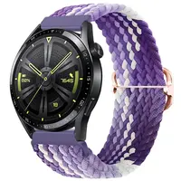 BStrap Elastic Nylon remienok na Huawei Watch GT/GT2 46mm, grape