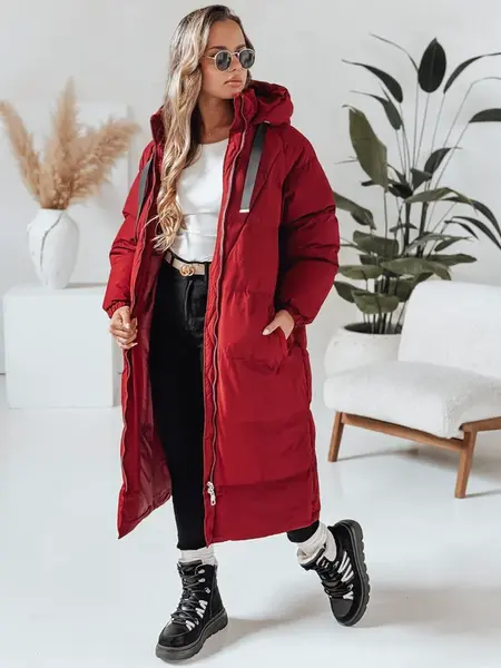 Dámská zimní bunda COZYSEASON bordó