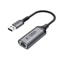 Tech-Protect Ultraboost adaptér USB 3.0 / RJ45, čierny
