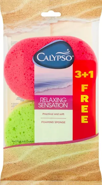 Calypso Relaxing Sensation kúpeľová huba 3+1 ks