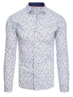 Pánská vzorovaná košile Barva Bílý DSTREET