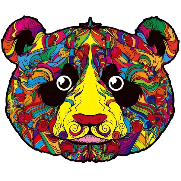 Drevené puzzle Panda Bear/L H21977