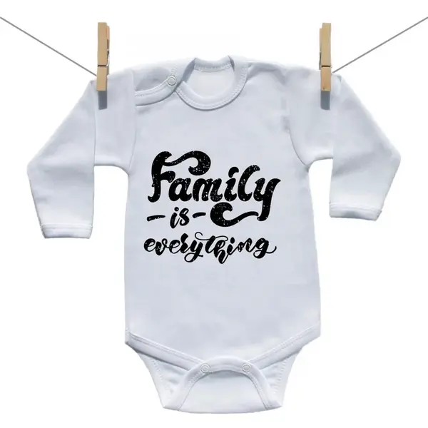 Boodyy Body s dlhým rukávom Family is everything 86 (12-18 mesiacov)