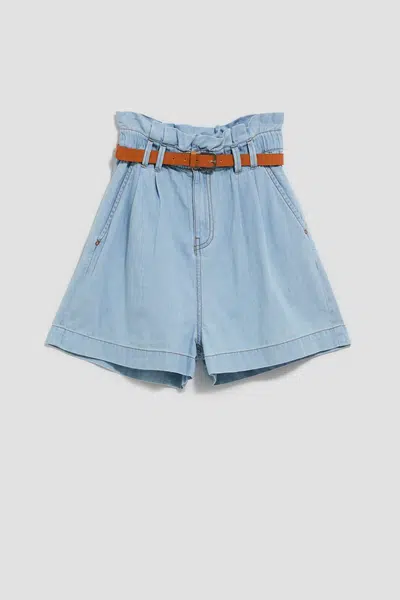 Marisse Women's Shorts L-Sh-4006 L.Blue