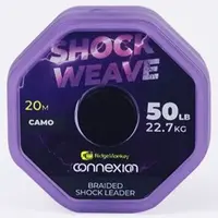 Ridgemonkey šňůra connexion shock weave braided shock leader 20 m 50 lb