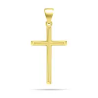 Brilio Silver Nadčasový pozlacený přívěsek křížek PT41Y