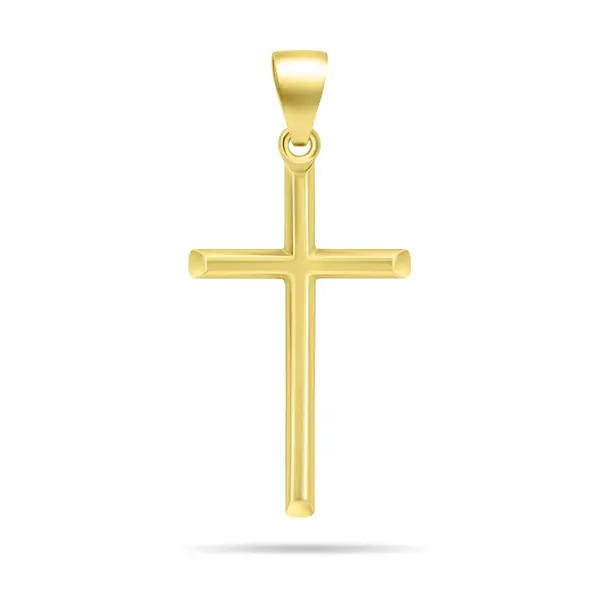 Brilio Silver Nadčasový pozlacený přívěsek křížek PT41Y