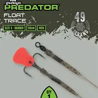 Fox rage predator návazec float trace 52 cm 40 lb - velikost 6