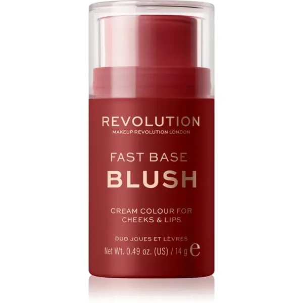 Revolution Fast Base tónovací balzám na rty a tváře odstín Spice 14 g