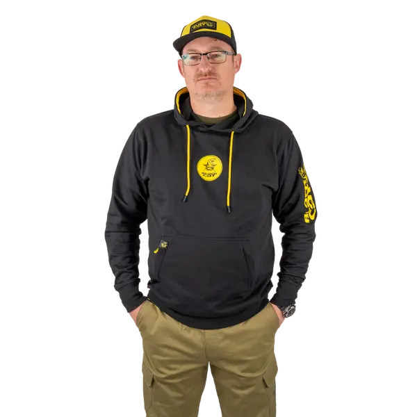 Black cat mikina black hoody - xxxl