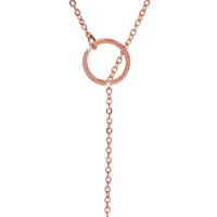 Troli Stylový růžově pozlacený náhrdelník