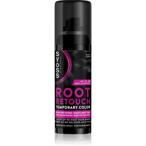 Syoss Root Retoucher tónovací barva na odrosty ve spreji odstín Black 120 ml