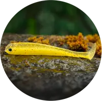 Redbass gumová nástraha ripper swimmer slim yellow rgt - l 88 mm