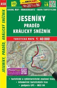 SC 458 Jeseníky, Praděd, Kralický Sněžník 1:40 000