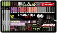 STABILO Creative Tips  „ARTY" PASTEL 30 ks Sada v plechu