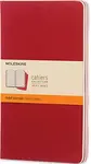 Sešity MOLESKINE 3 ks linkované červené L