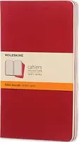 Sešity MOLESKINE 3 ks linkované červené L