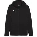 Puma TEAMFINAL CASUALS HOODED JACKET Pánska športová mikina, čierna, veľkosť
