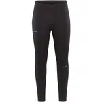 Craft ADV ESSENCE WARM WIND TIGHTS Pánske zateplené elastické nohavice, čierna, veľkosť