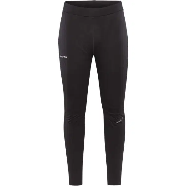 Craft ADV ESSENCE WARM WIND TIGHTS Pánske zateplené elastické nohavice, čierna, veľkosť