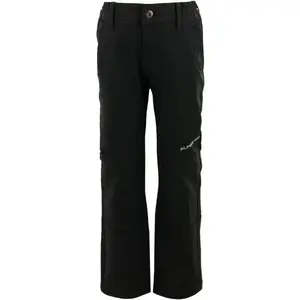 ALPINE PRO HERSO Detské softshellové nohavice, čierna, veľkosť 152-158