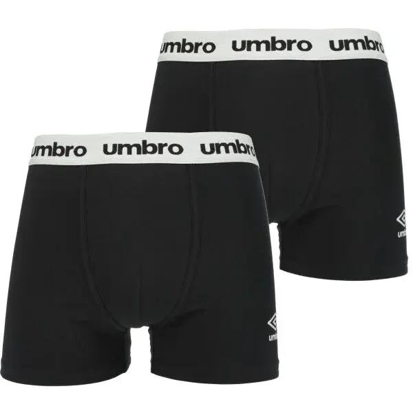 Umbro BOXER SHORT 2 PACK Pánske boxerky, čierna, veľkosť