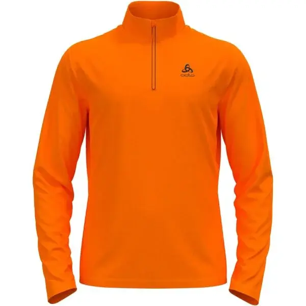 Odlo MID LAYER 1/2 ZIP BERRA Pánska mikina, oranžová, veľkosť