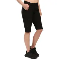 KILPI SYLANE Dámske outdoorové krátke nohavice, čierna, veľkosť