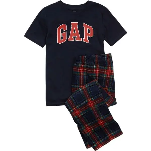 GAP V-U HOL Chlapčenské pyžamo, tmavo modrá, veľkosť 6Y