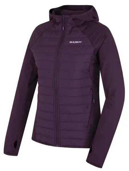 Husky Arya L XXL, dark purple Dámská hybrid mikina