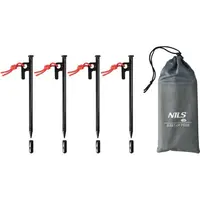 NILS CAMP NC1727 Stanové kolíky, čierna, veľkosť