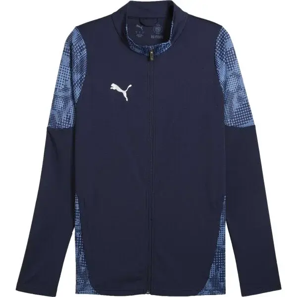 Puma TEAMCUP TRAINING JACKET Pánska futbalová bunda, tmavo modrá, veľkosť
