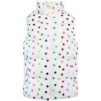 Lewro WALDA Detská prešívaná vesta, biela, veľkosť 128-134