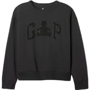 GAP INTL BRANNAN CREW Chlapčenská mikina, čierna, veľkosť