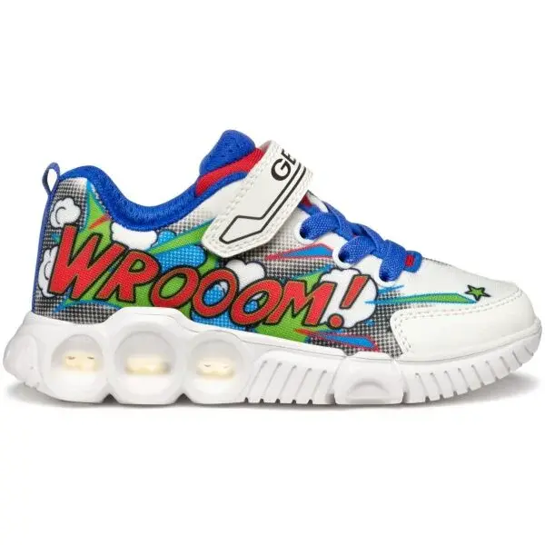 Geox J WROOM B. D Detská vychádzková obuv, biela, veľkosť