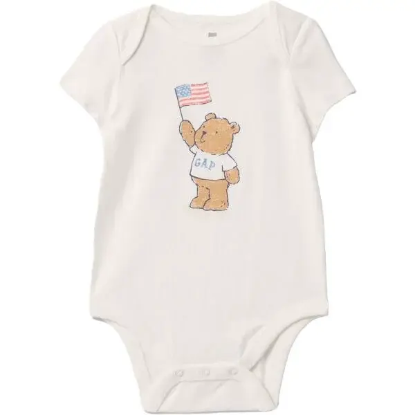 GAP LOGO Detské body, biela, veľkosť