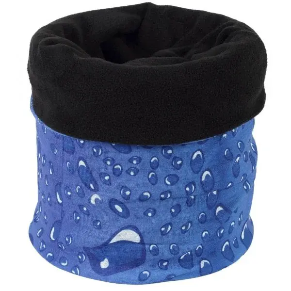 Finmark MULTIFUNKČNÁ ŠATKA S FLÍSOM Šatka, modrá, veľkosť UNI