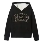 GAP V-COZY LOGO Dievčenská mikina, čierna, veľkosť