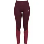Odlo RUN EASY WARM Bežecké elastické nohavice, vínová, veľkosť