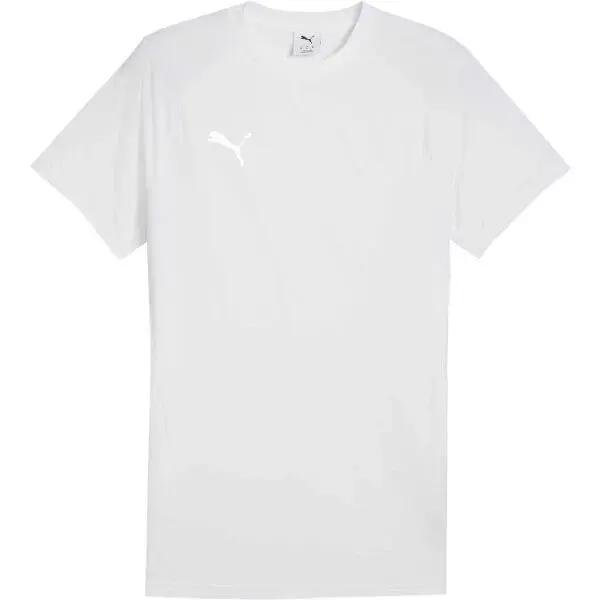 Puma TEAMEVOSTRIPE TEE Pánske tričko, biela, veľkosť