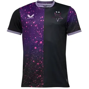 CASTORE SLAVIA PRAGUE AWAY SS SHIRT Pánsky futbalový dres, čierna, veľkosť