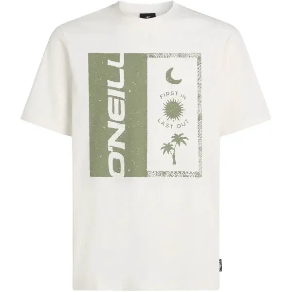 O'Neill FRONT PRINT Pánske tričko, biela, veľkosť