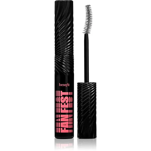 Benefit Fan Fest Fanning & Volumizing Mascara řasenka pro objem a zahuštění řas odstín Hyper Black 8,5 g