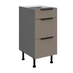 Spodní skříňka Aria ANT 40 D 3S BB - Premium Box Barva korpusu: Antracit, Barva dvířek: TA - Sandgrau AFM