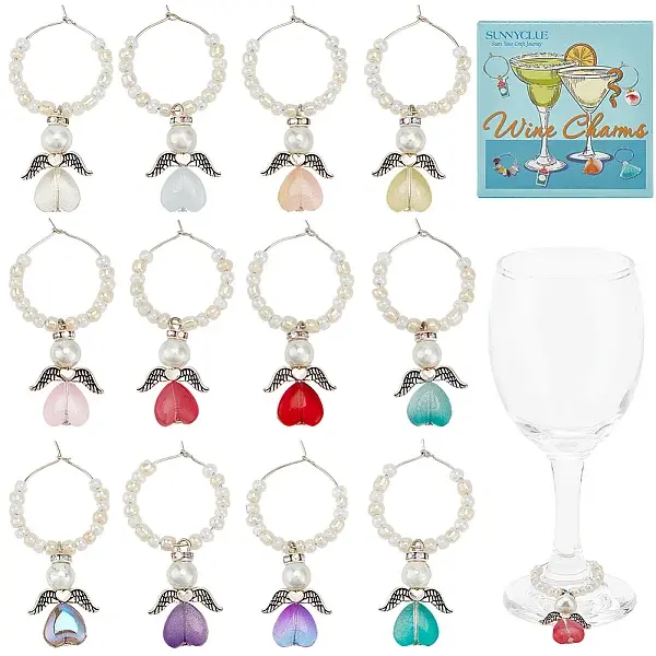 Glass Wine Glass Charms